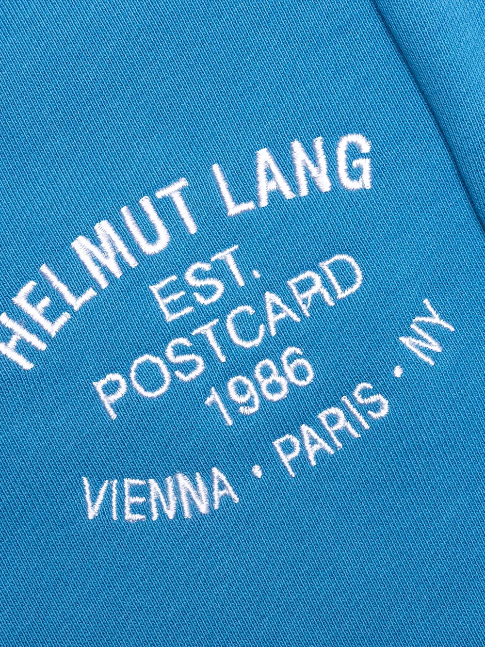 Helmut Lang Paris Postcard trainingsbroek Blauw