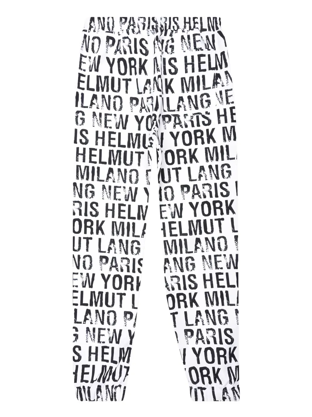 Helmut Lang Trainingsbroek met logoprint Wit