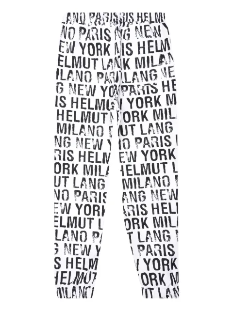 Helmut Lang all-over logo-print track pants