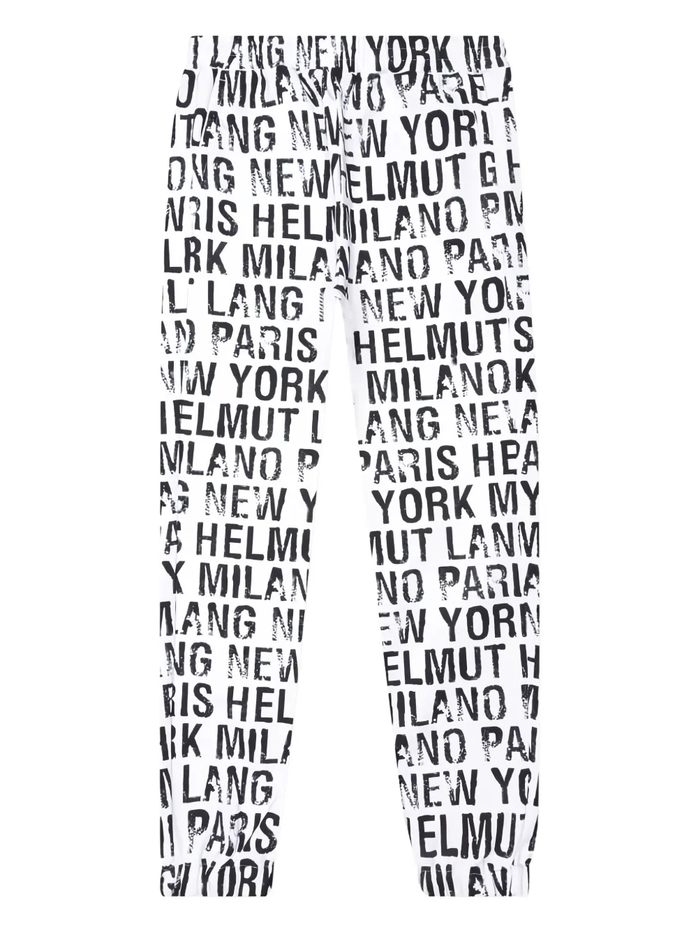 Helmut Lang Trainingsbroek met logoprint Wit