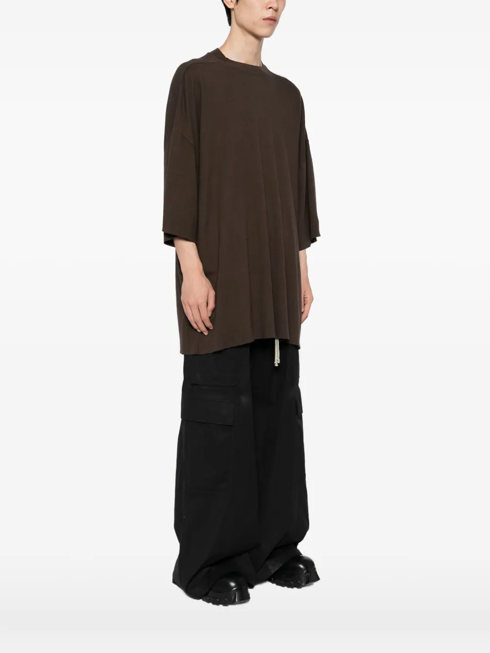 Rick Owens DRKSHDW T-shirt met ronde hals Bruin