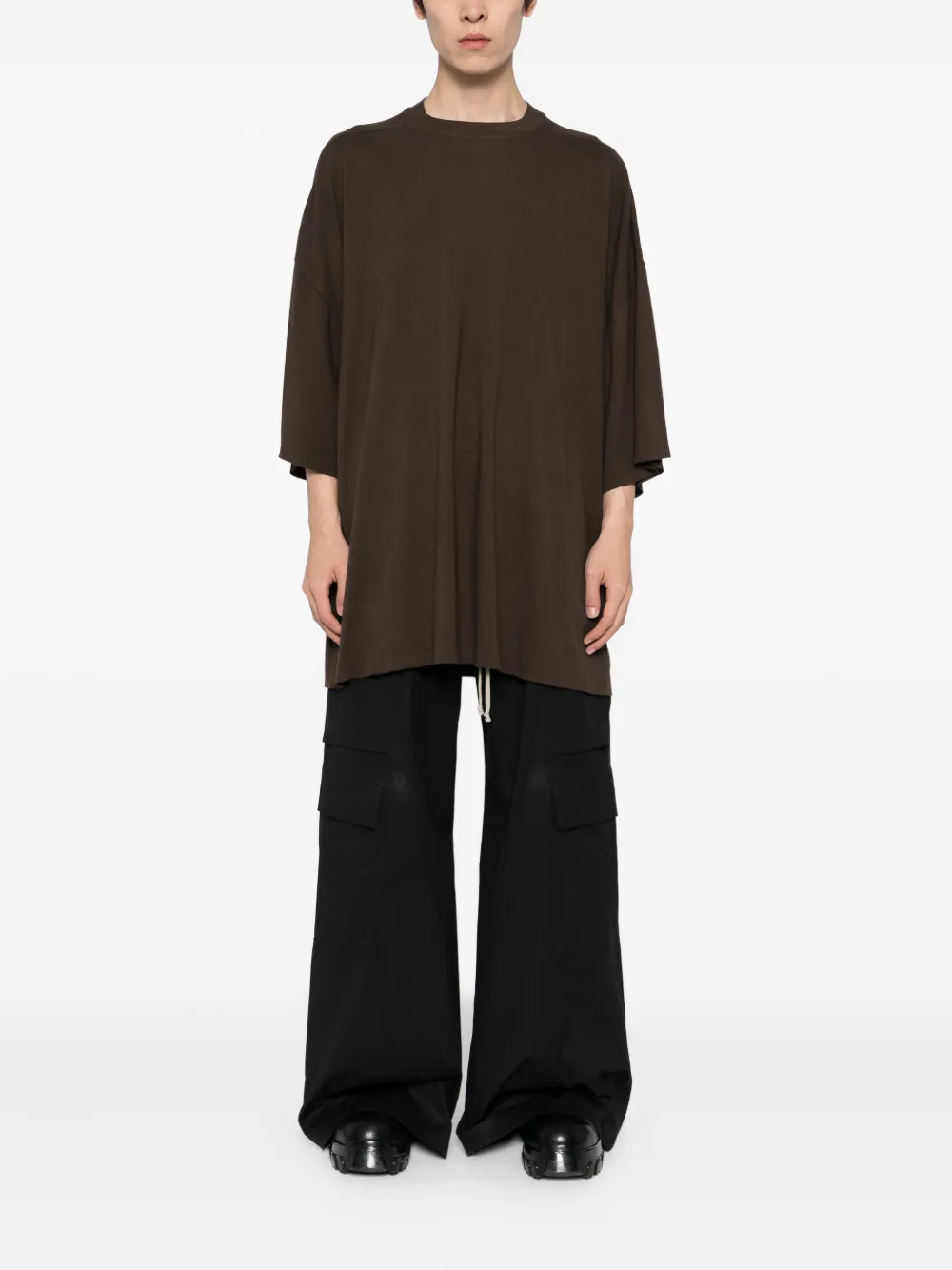Rick Owens DRKSHDW T-shirt met ronde hals - Bruin