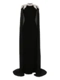 Saiid Kobeisy embellished-crepe kaftan dress - Black