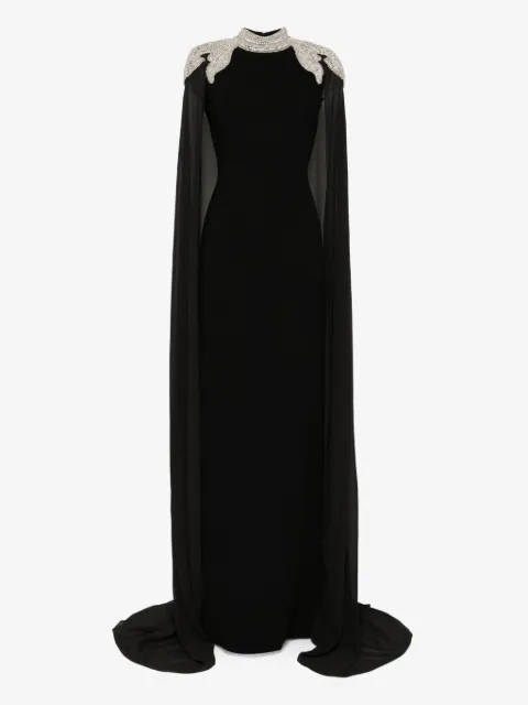 Saiid Kobeisy kaftan-kjole med crepe-udsmykning