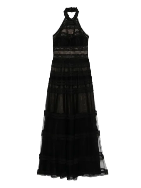 Saiid Kobeisy floral-lace long dress