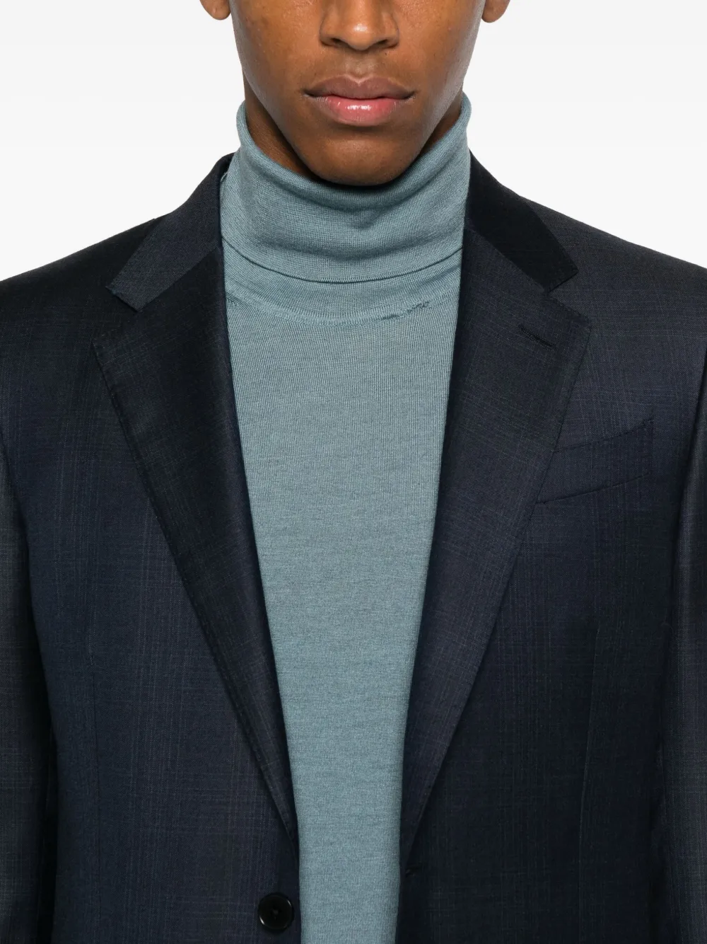 Zegna Pak met enkele rij knopen Blauw