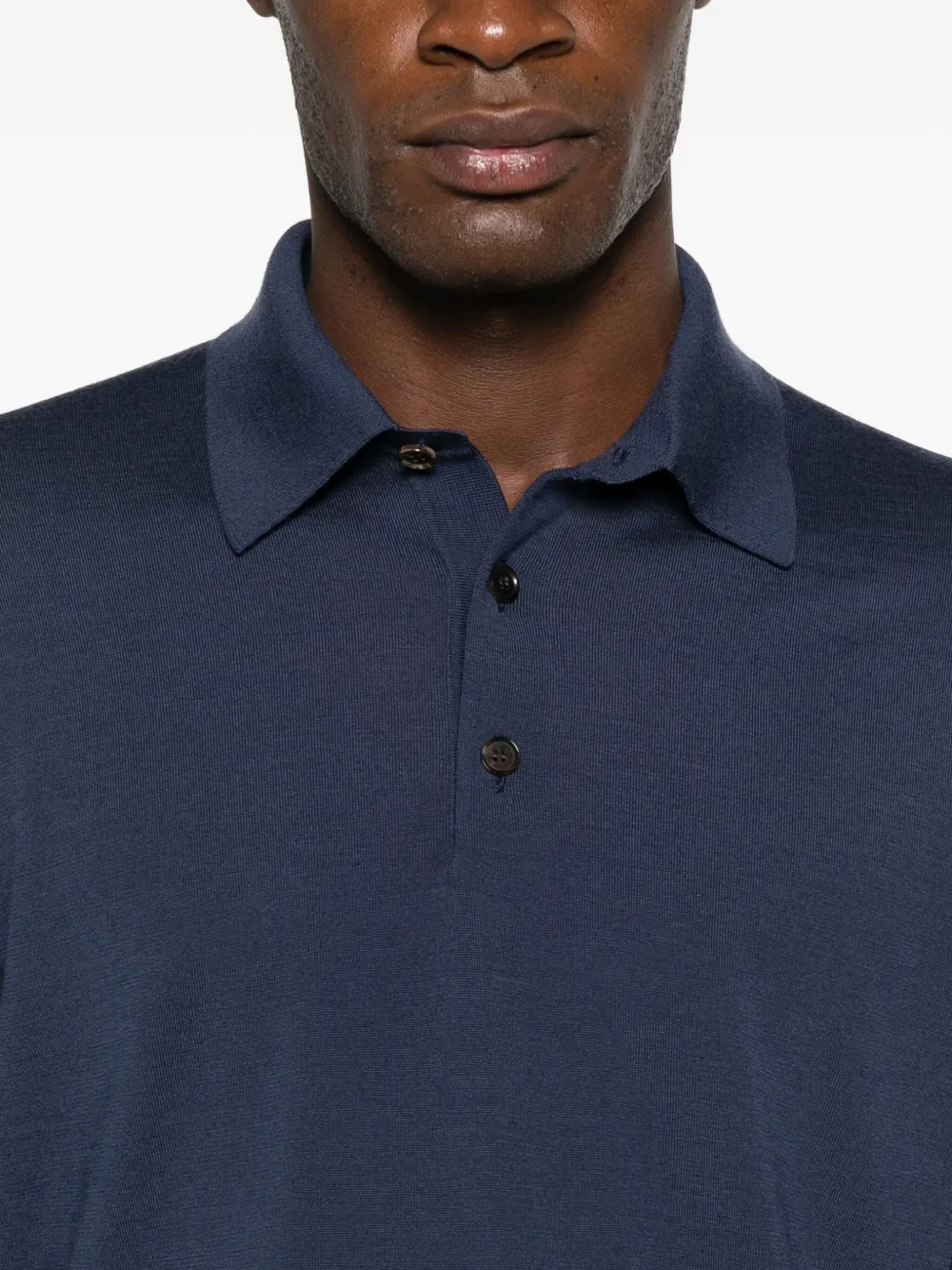 Zegna Poloshirt met lange mouwen Blauw