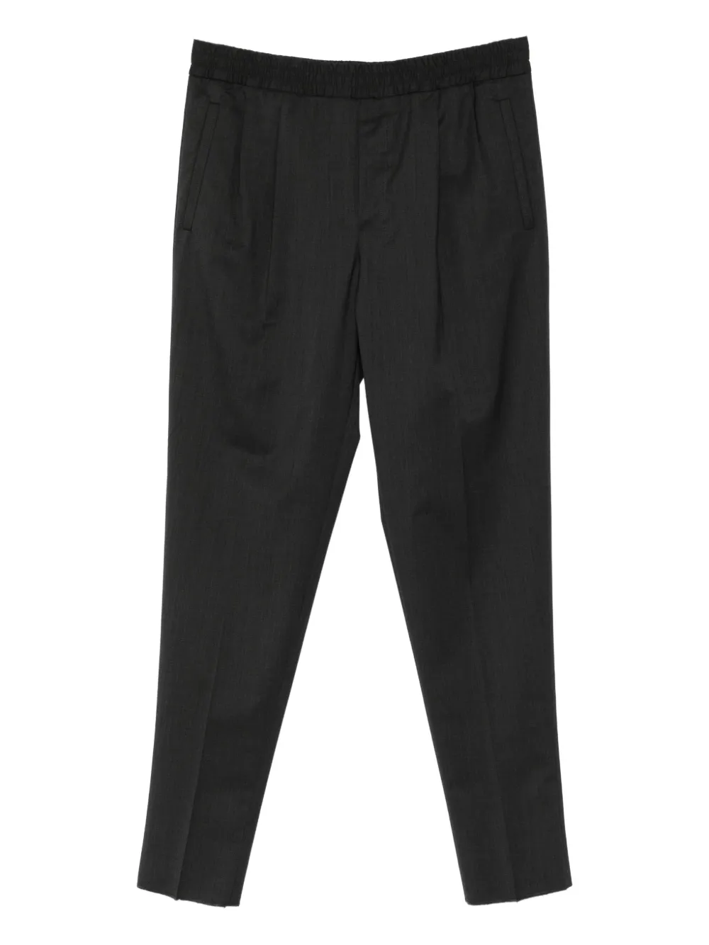 Zegna elasticated-waist tapered trousers | gris | Image 1