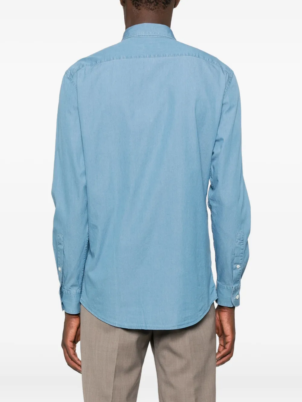 Zegna Katoenen overhemd Blauw