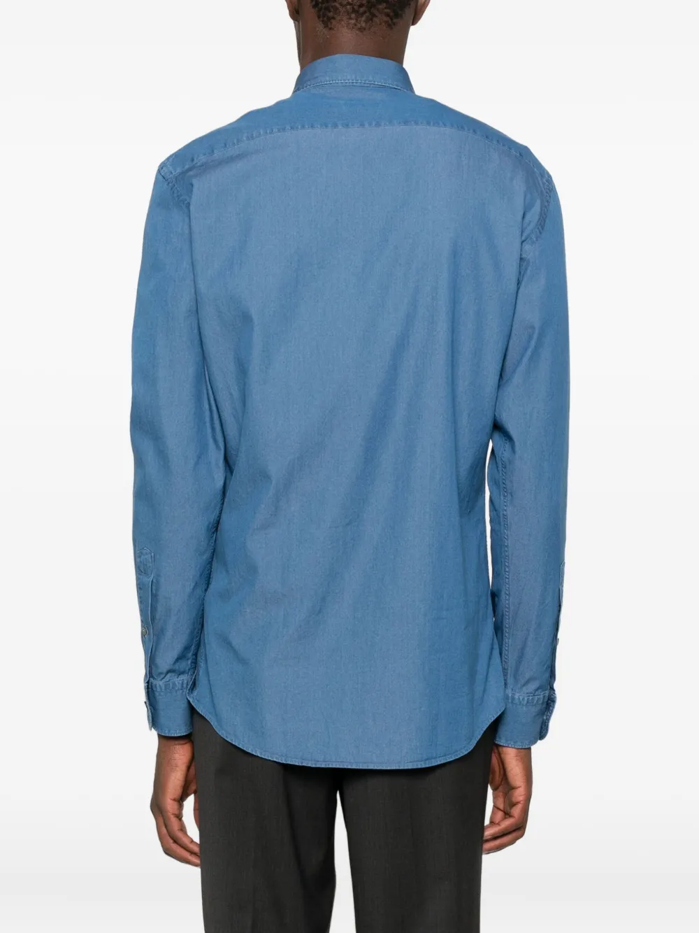 Zegna Katoenen overhemd Blauw