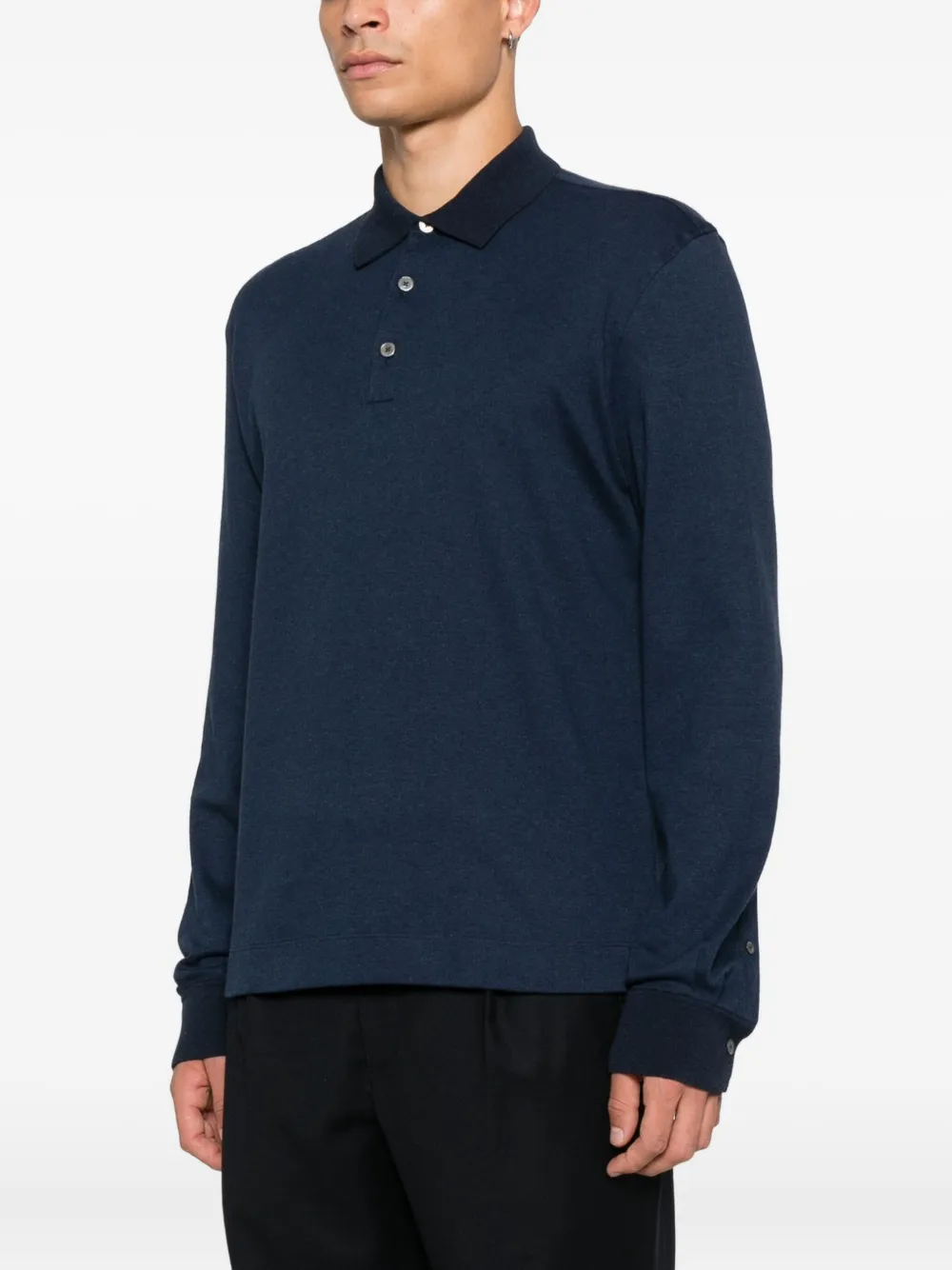 Zegna Poloshirt met lange mouwen Blauw