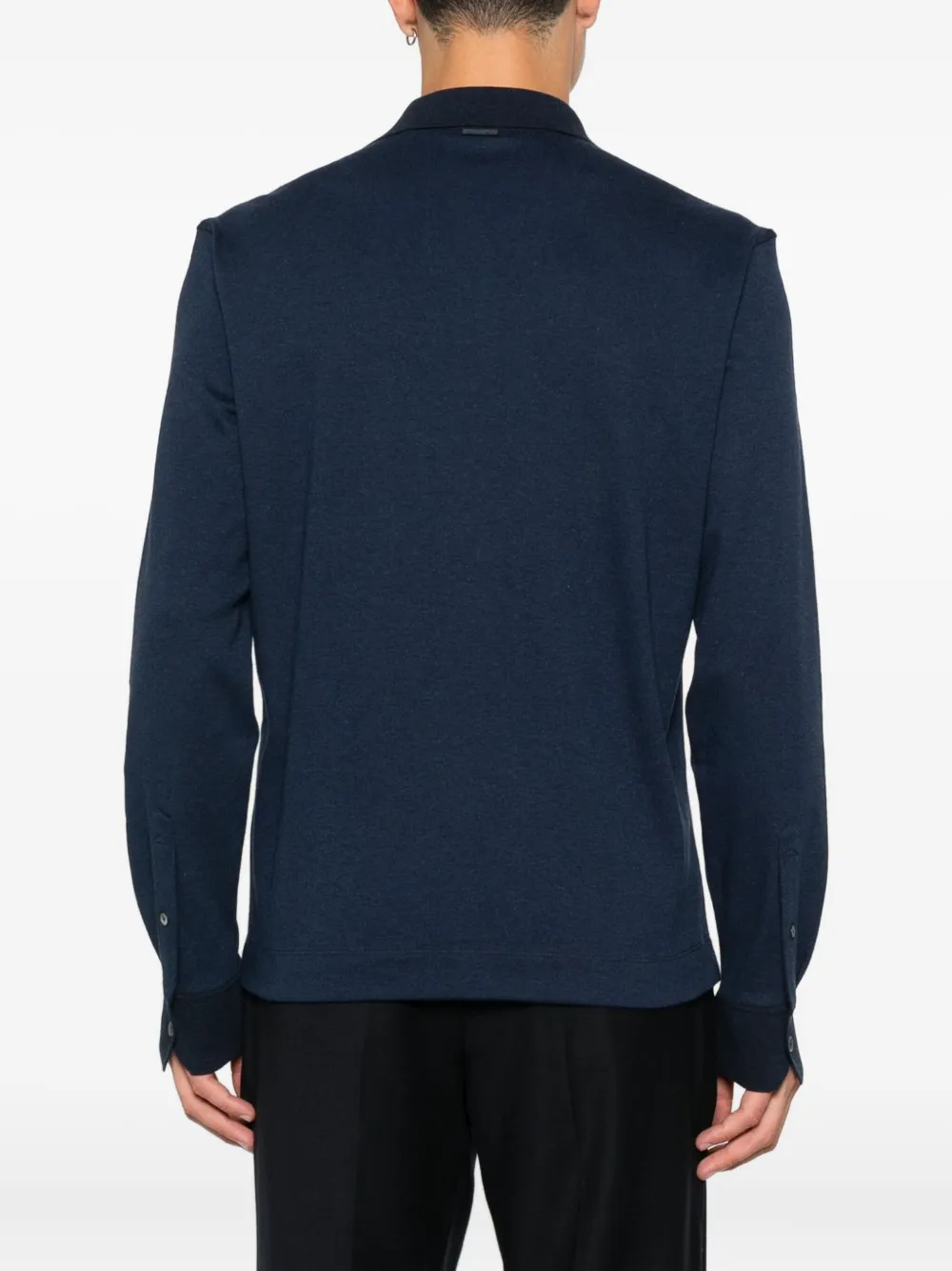 Zegna Poloshirt met lange mouwen Blauw