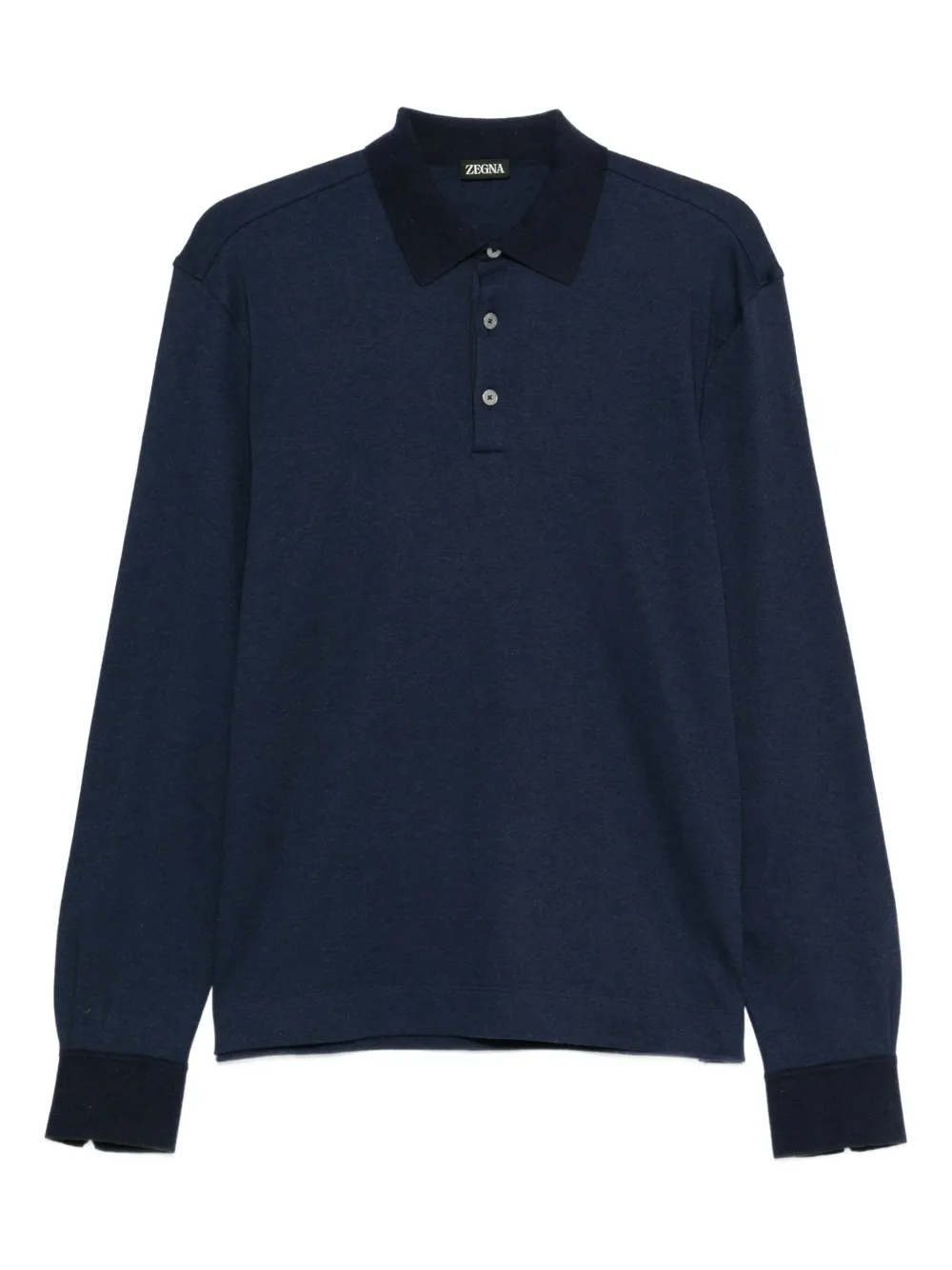 Zegna Polo a maniche lunghe - Blu