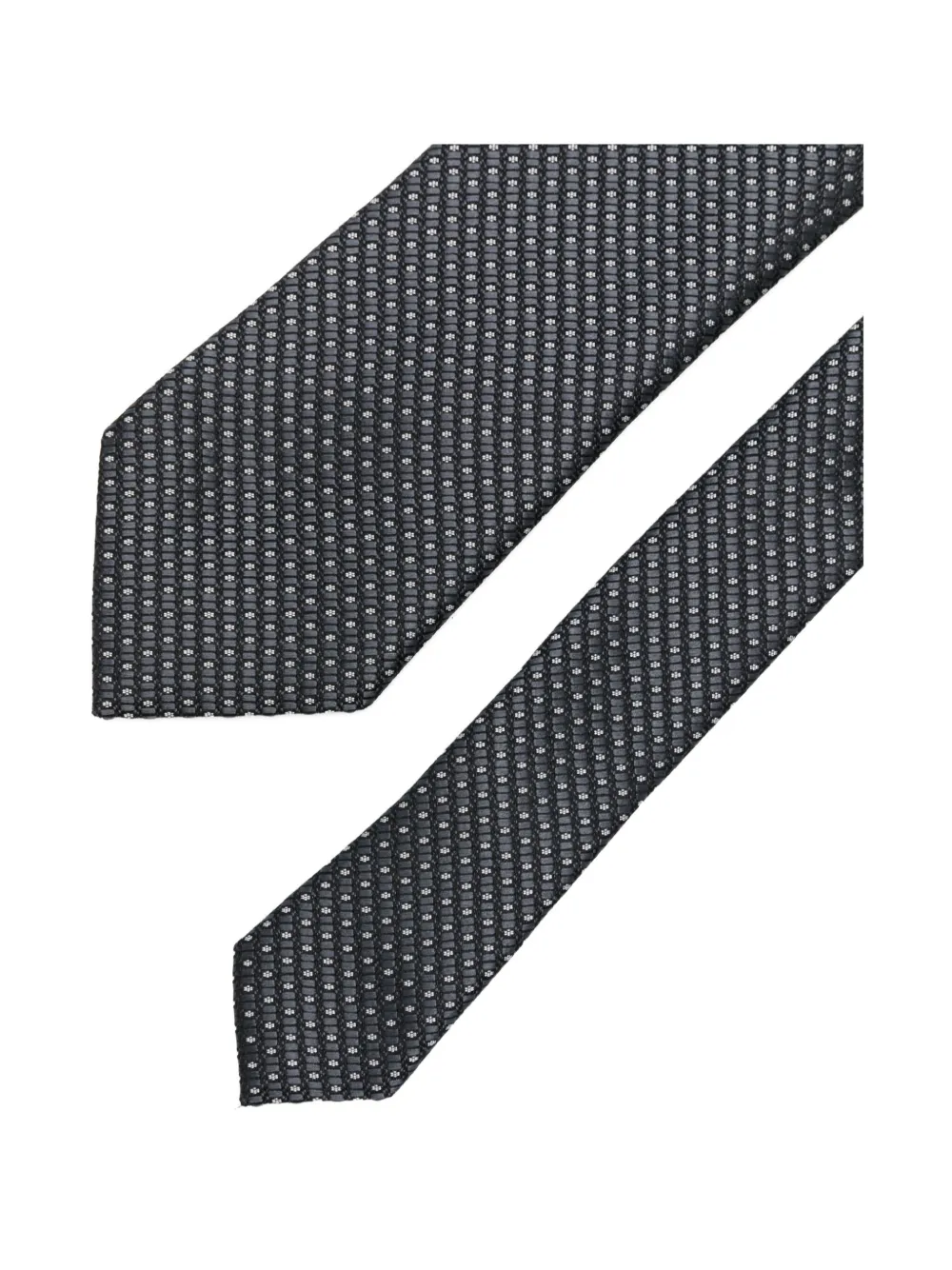 Zegna Zijden stropdas Grijs