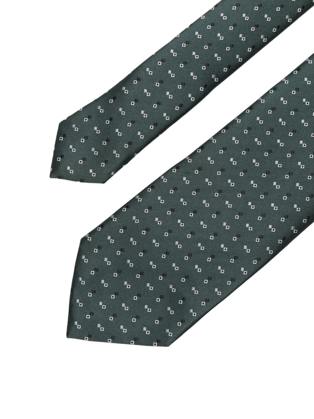 Zegna Zijden stropdas Groen