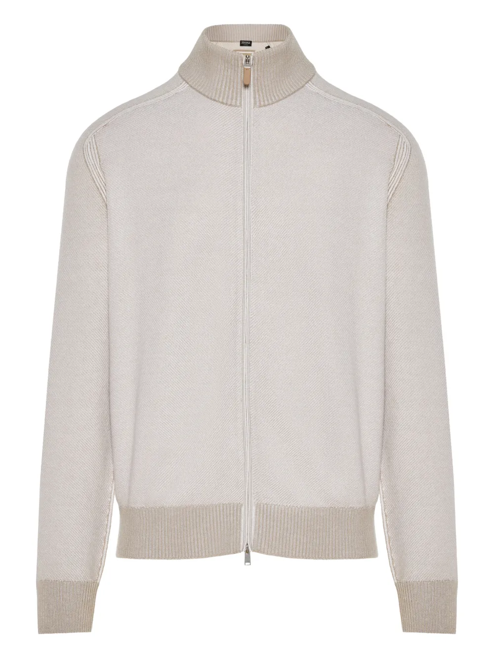 Zegna zip-up cardigan | Neutrals | Image 1