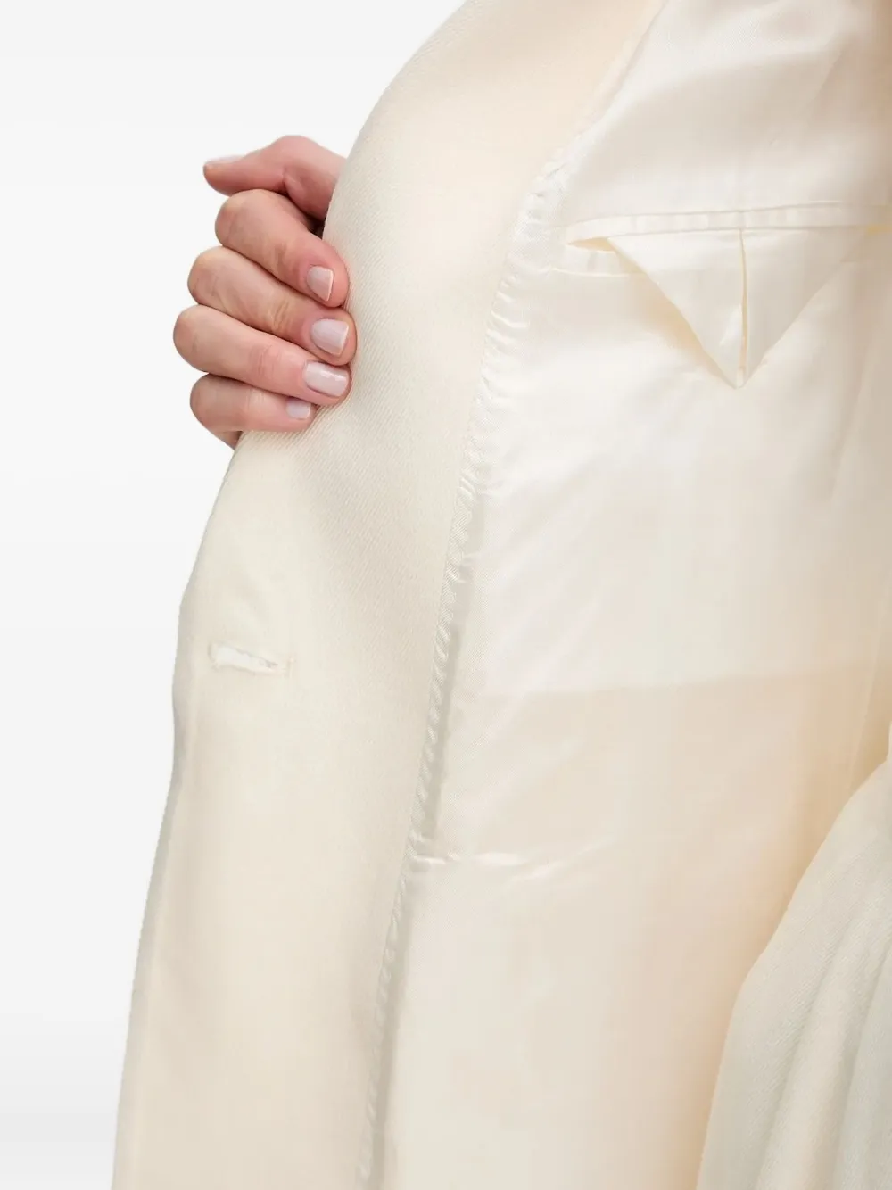 Day Birger Et Mikkelsen Twill top met enkele knoop Wit