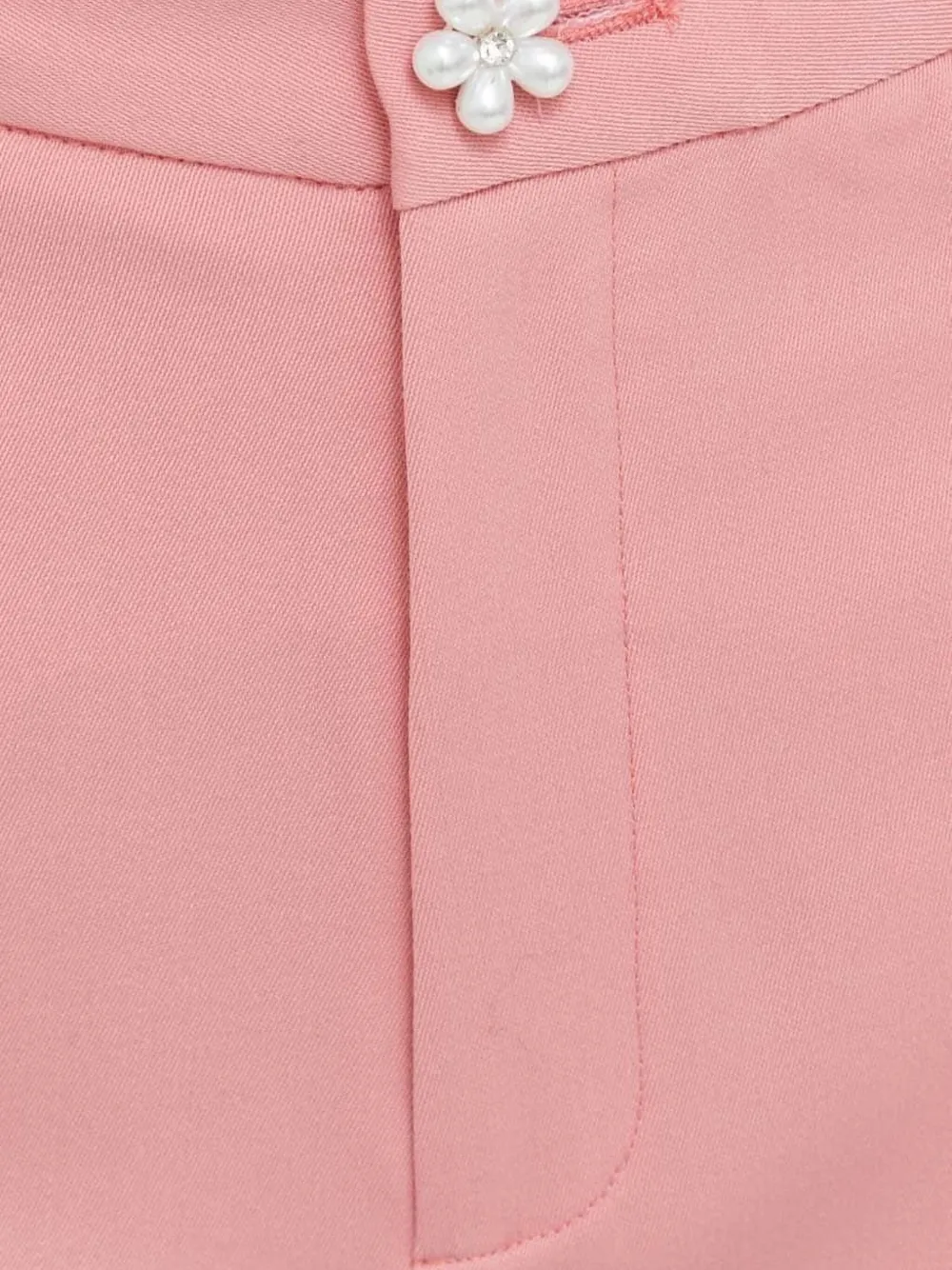 Custommade Verfraaide straight broek Roze