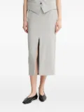 Day Birger Et Mikkelsen side-split midi skirt - Grey