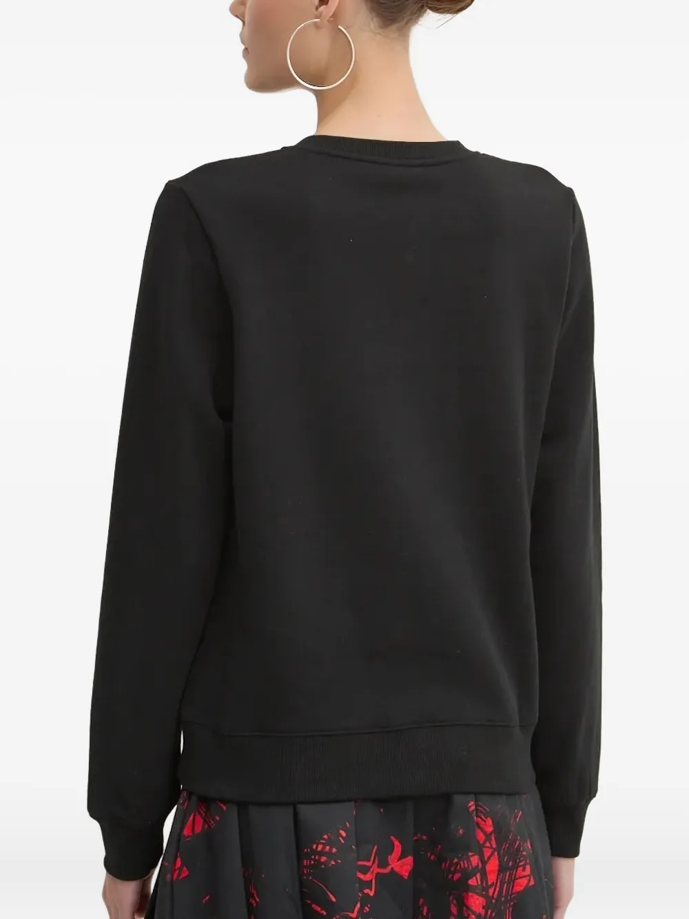 Desigual Sweater met bloemen Zwart