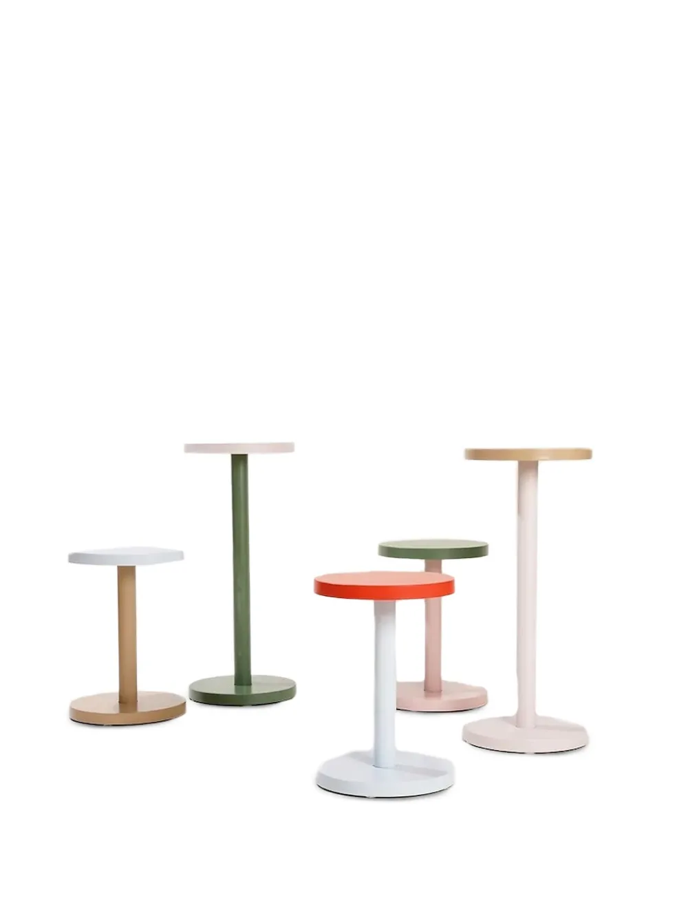 Design letters Trisse round pedestal table - Groen