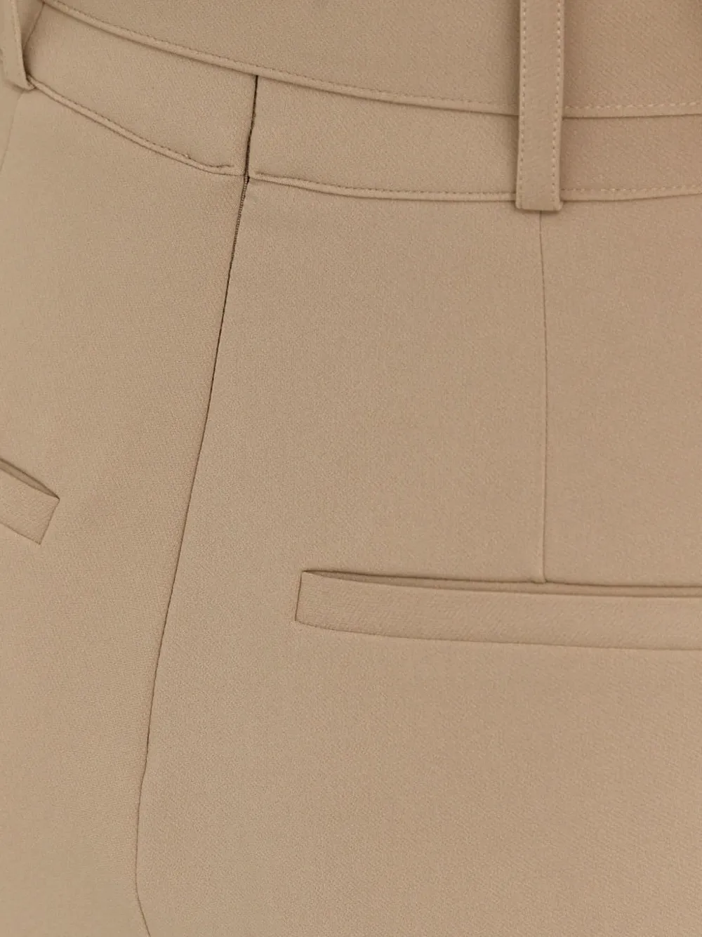 Custommade Broek met ceintuur Beige