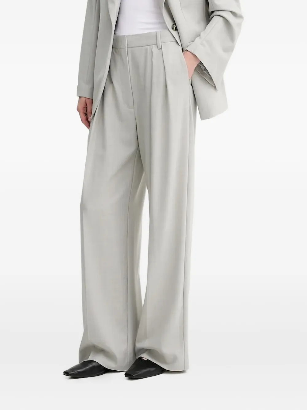 Day Birger Et Mikkelsen pleated pocket-detail trousers Grijs