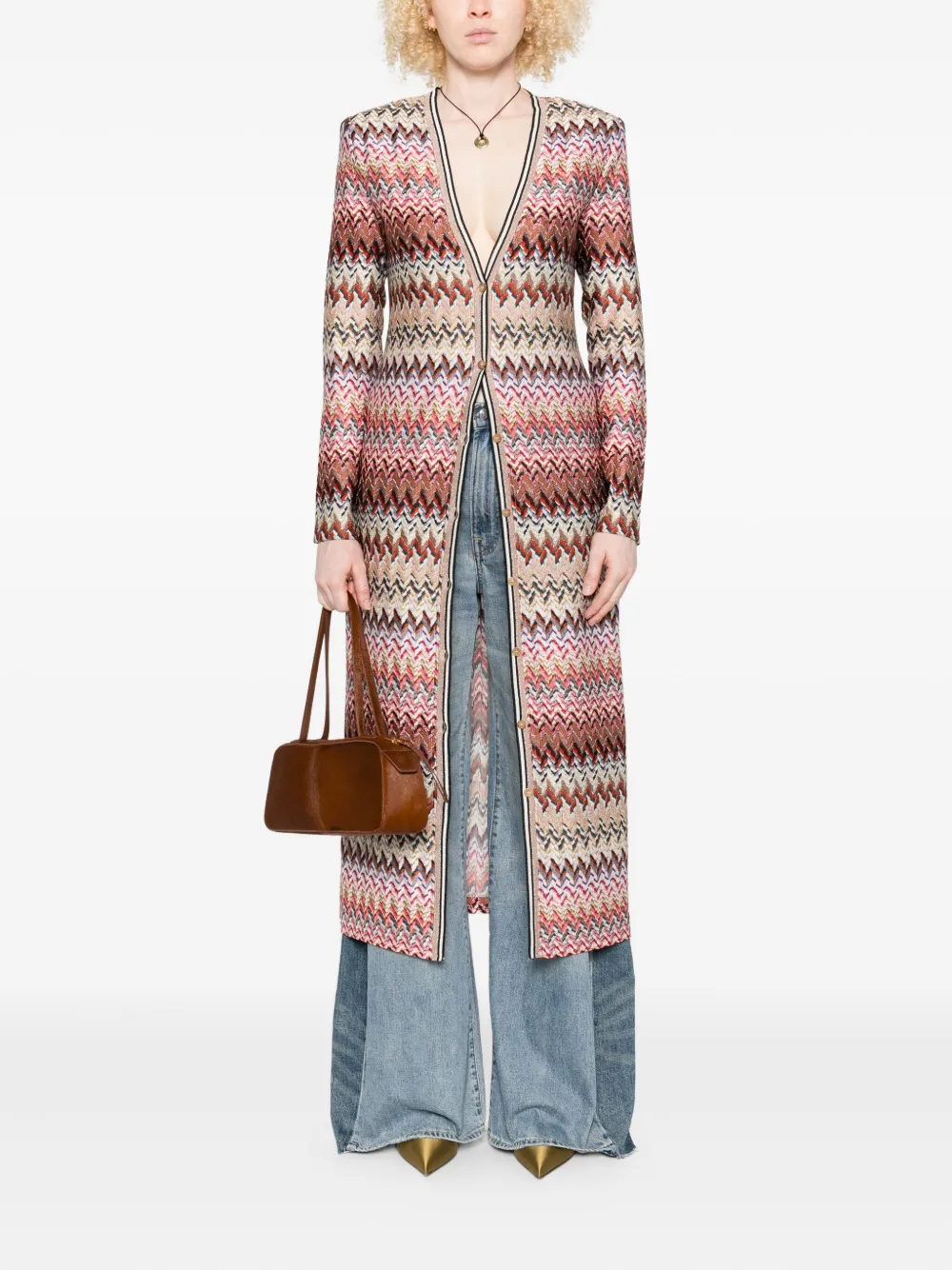 Missoni Vestjas met zigzagpatroon Roze