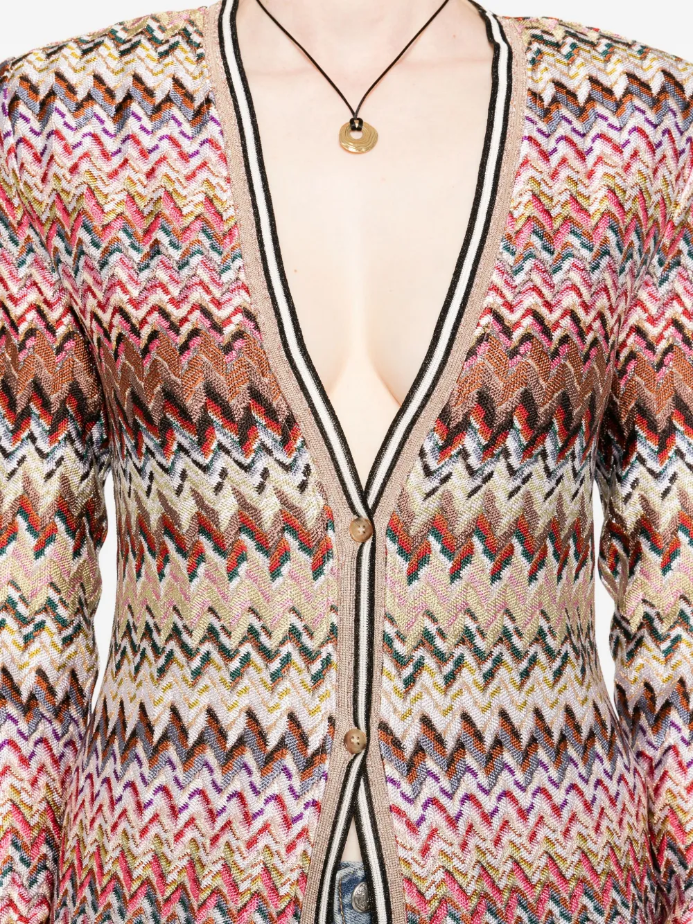 Missoni Vestjas met zigzagpatroon Roze
