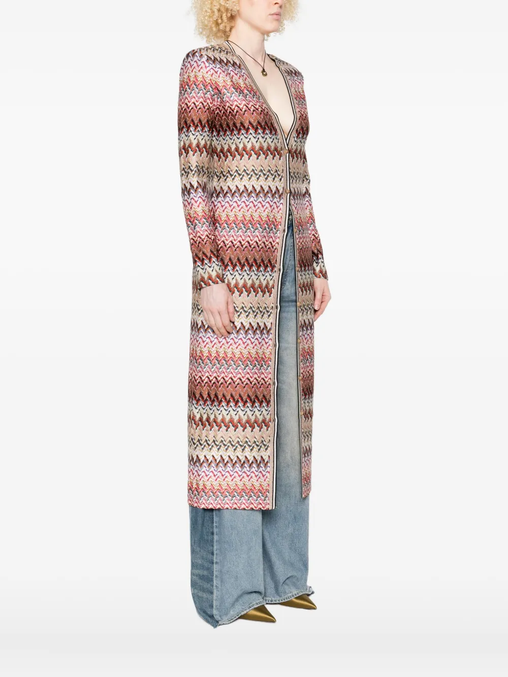 Missoni Vestjas met zigzagpatroon Roze
