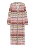Missoni zigzag-pattern cardi-coat - Pink