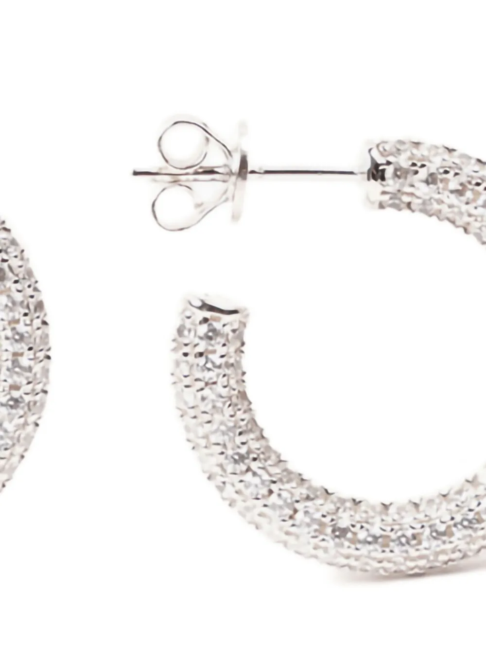 Izabel Display pavé-set hoop earrings | Image 2