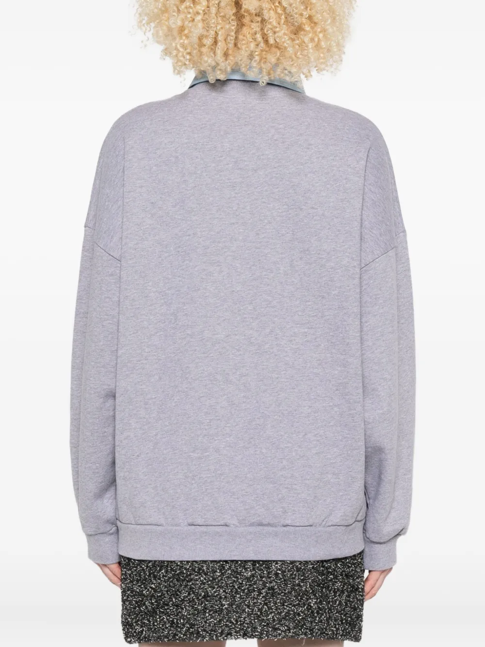 Balenciaga CEO Team geribbelde sweater Grijs