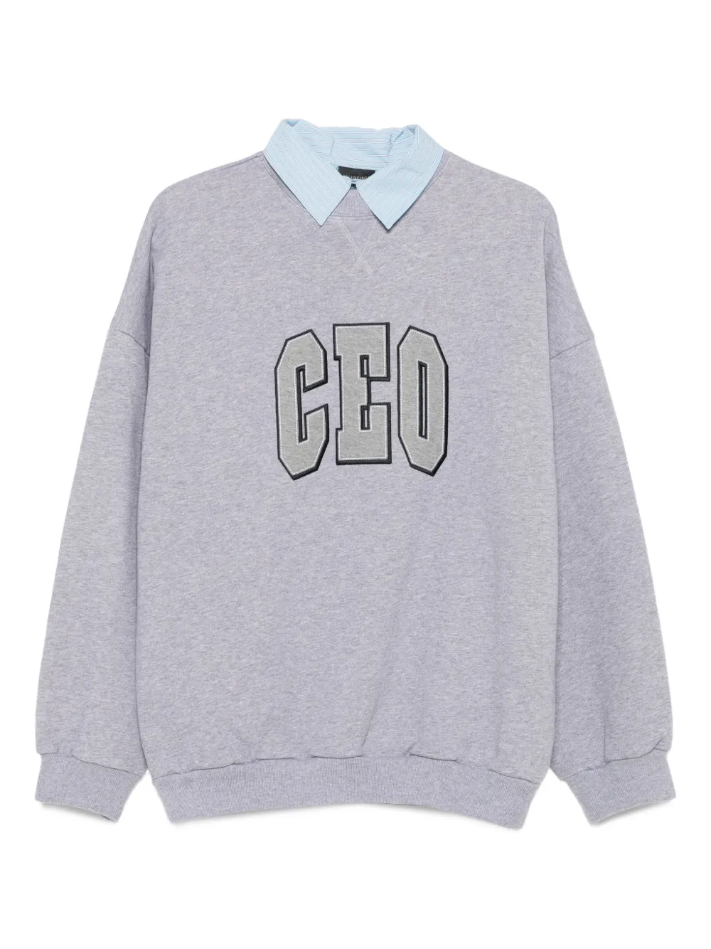 Balenciaga CEO Team geribbelde sweater Grijs