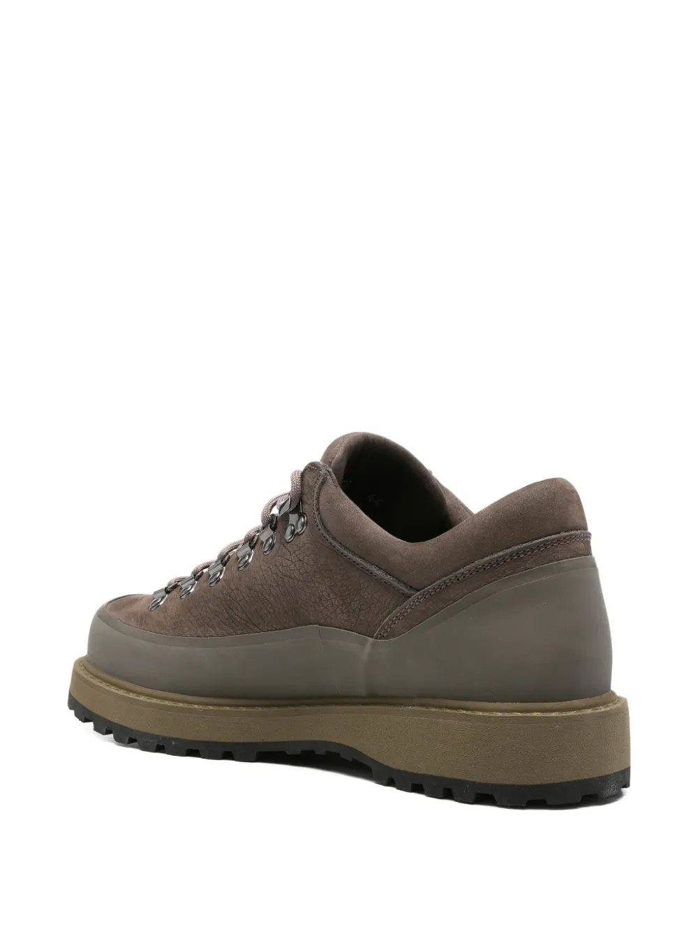 Diemme lace-up calf leather hiking boots Grey