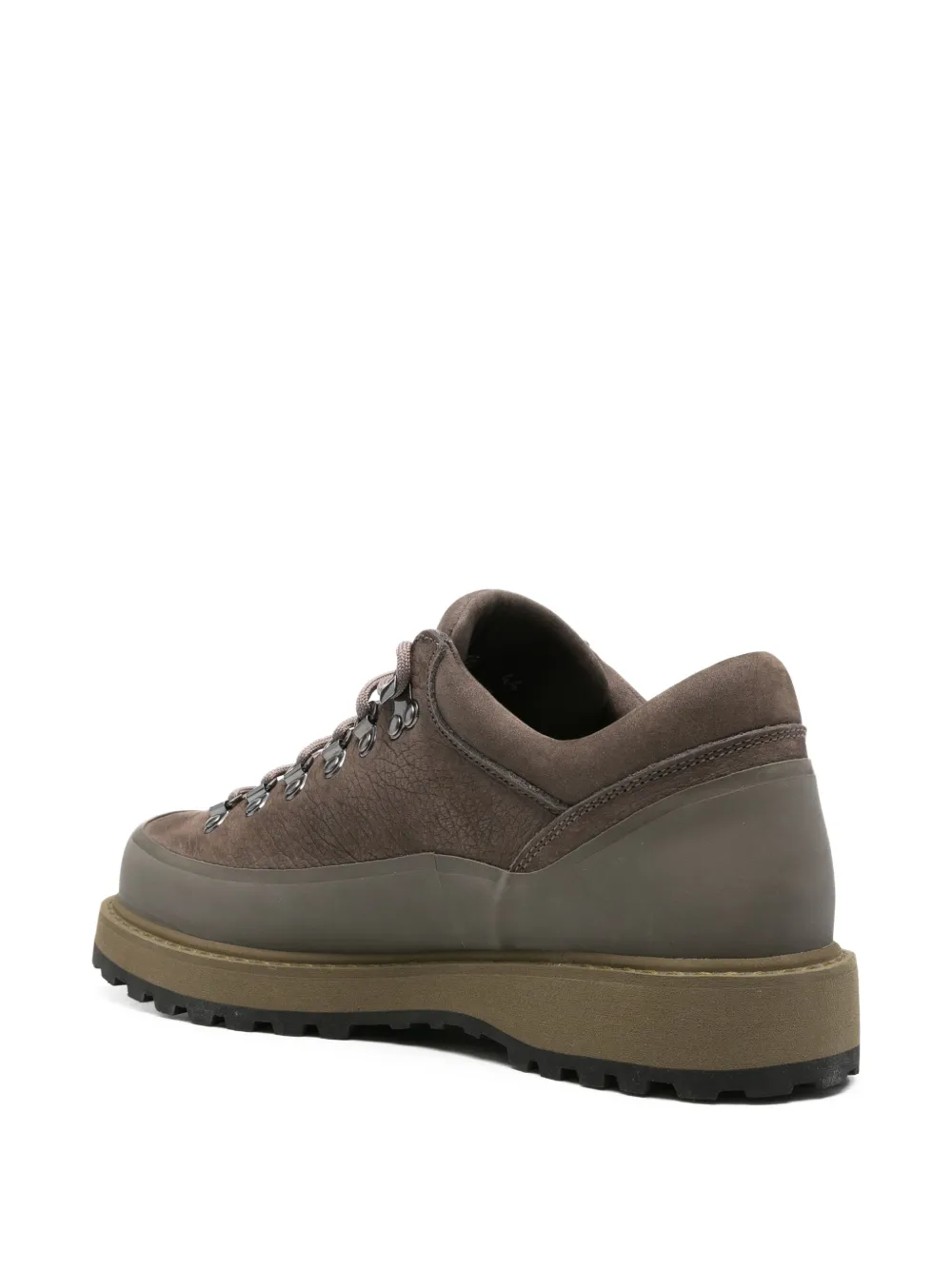 Diemme lace-up calf leather hiking boots Grey