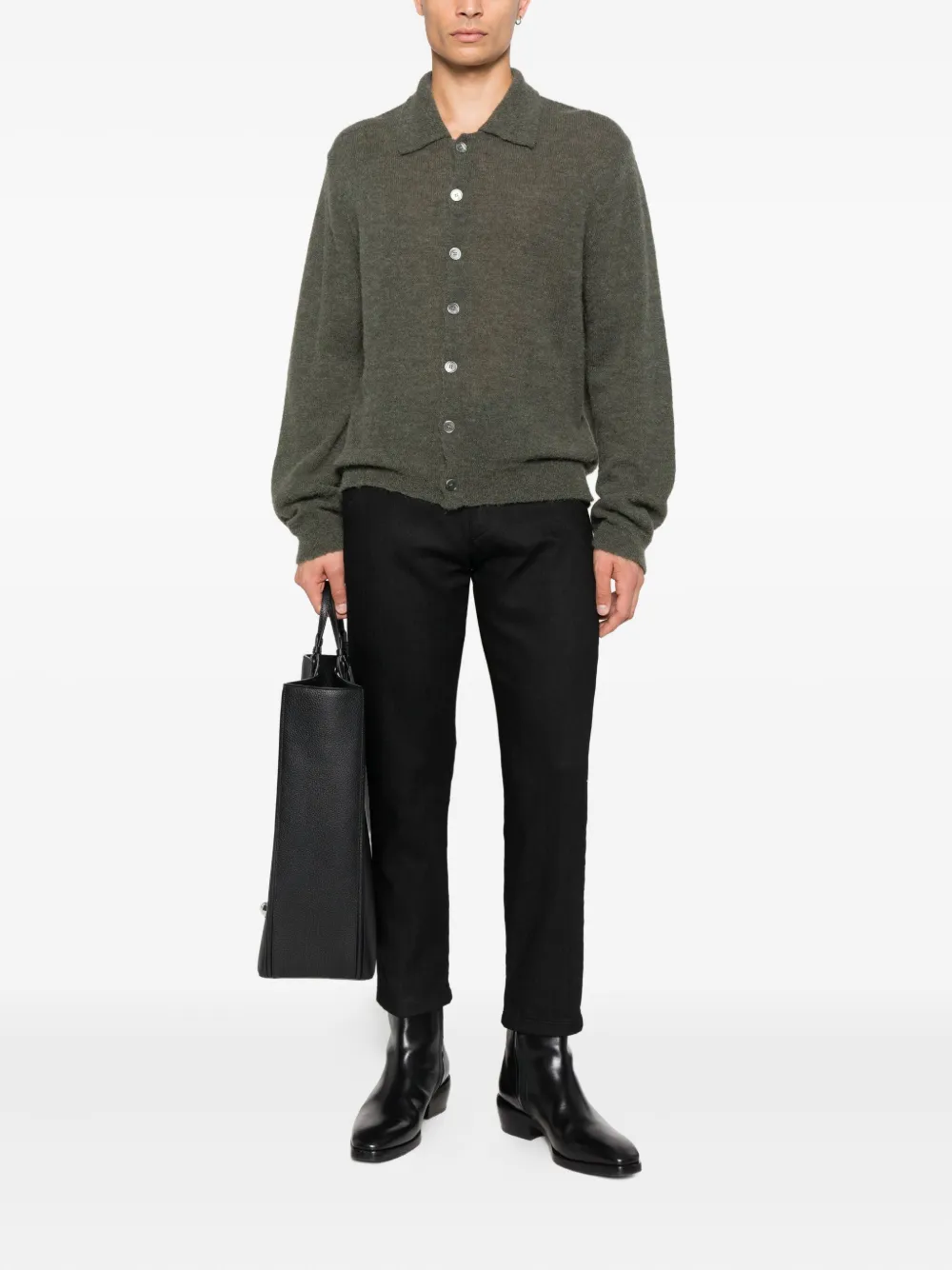 7 For All Mankind cotton-blend trousers - Zwart