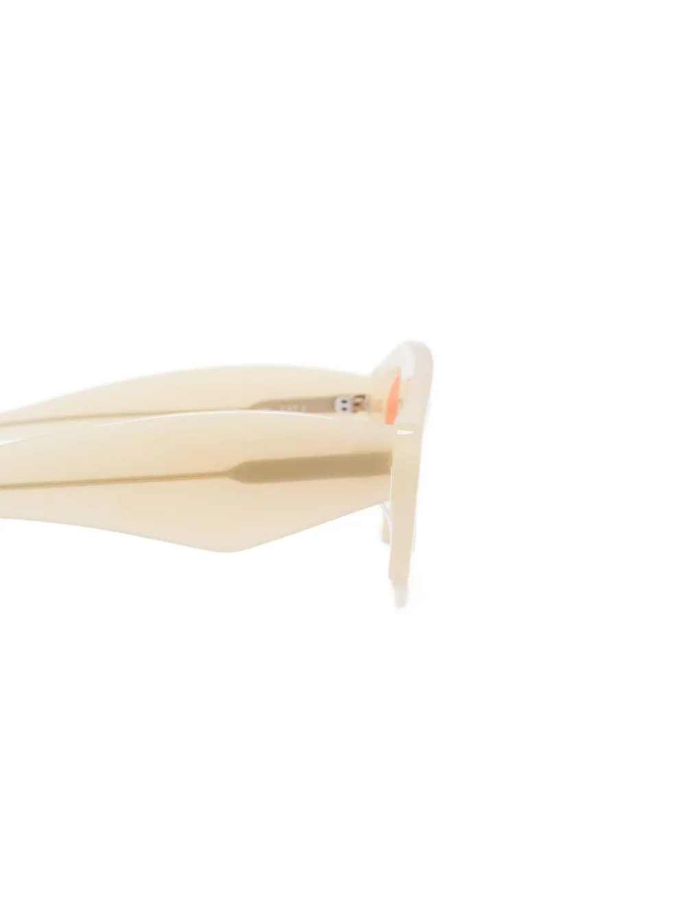 Henrik Vibskov Zonnebril met geometrisch montuur Beige
