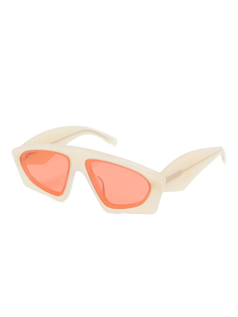 Henrik Vibskov geometric-frame sunglasses - Beige