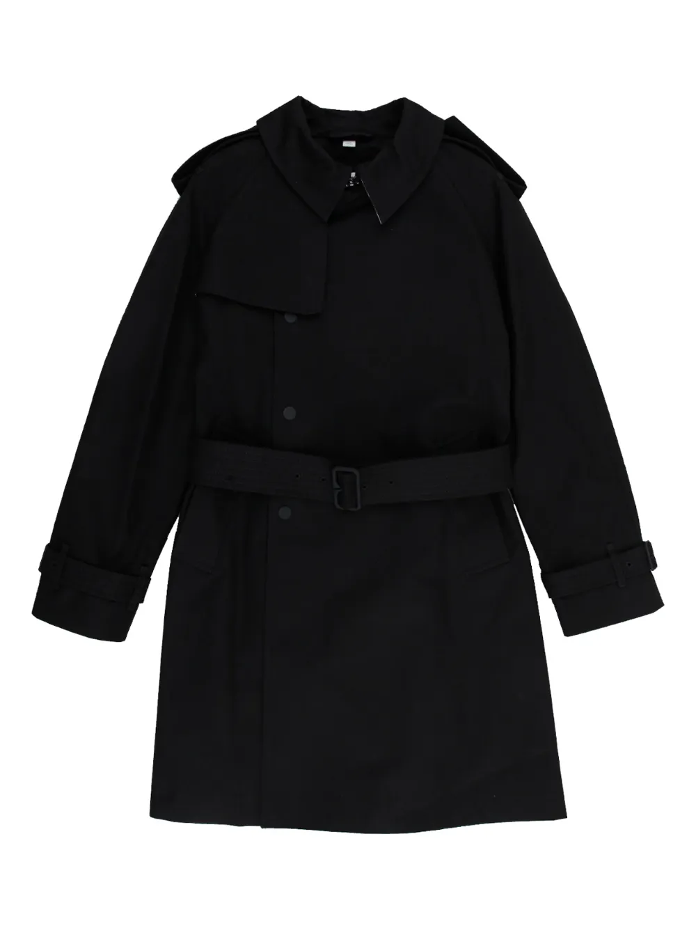 Burberry Kids Trench con cintura - Nero