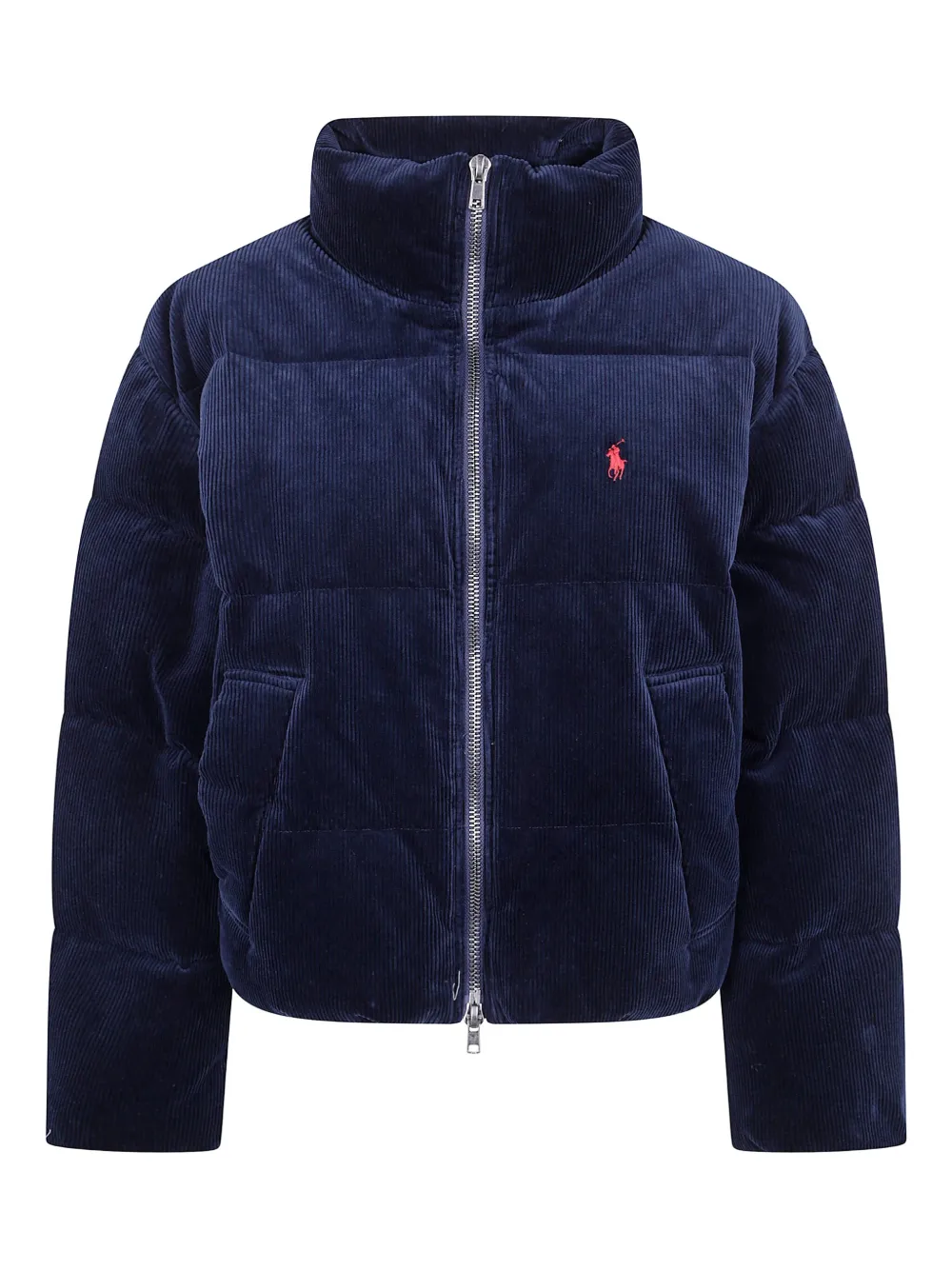 corduroy quilted puffer jacket