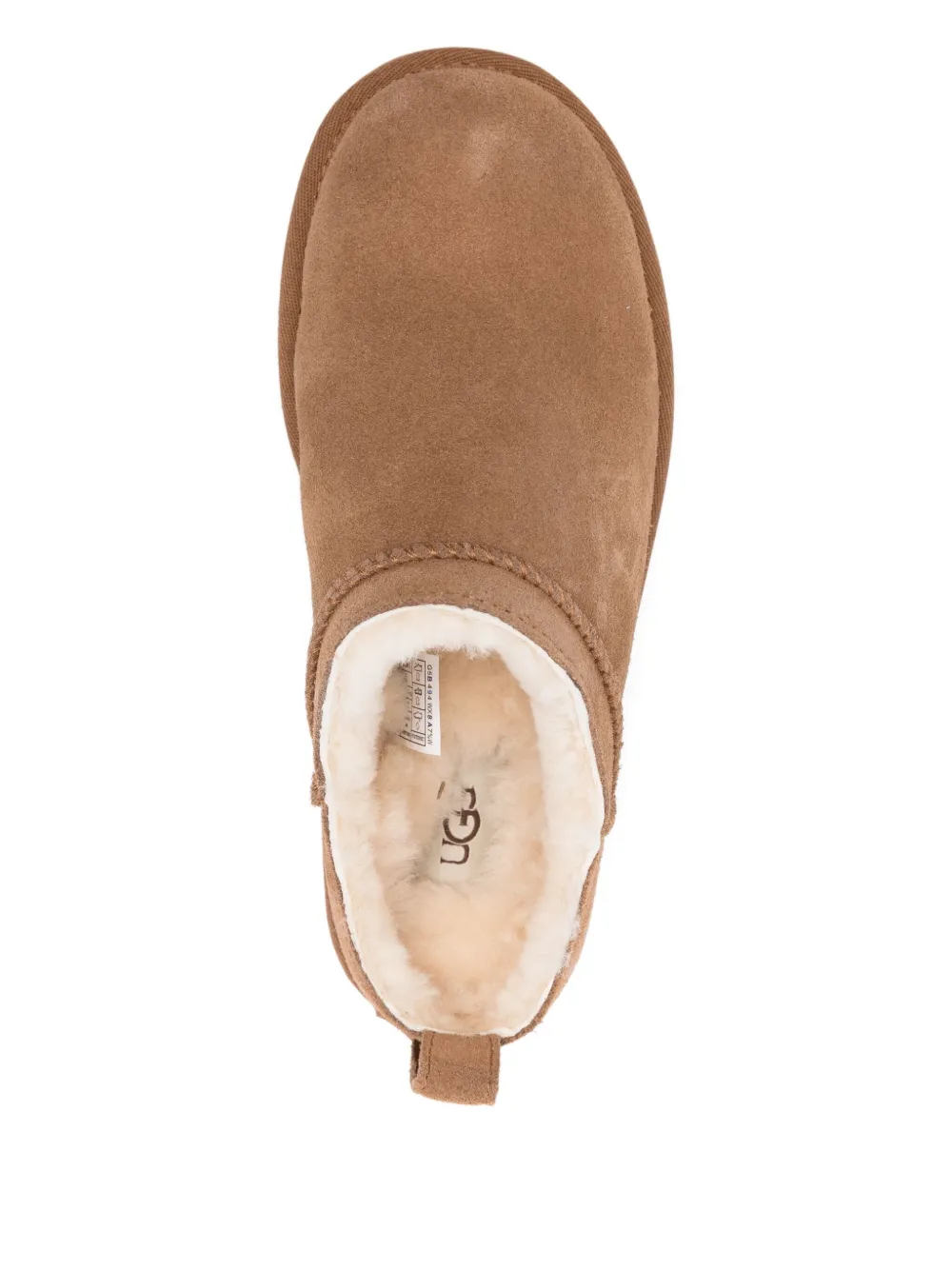 Ugg Camel Suede Classic Micro Slippers In Brown