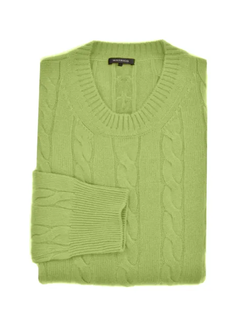 MANRICO CASHMERE set de dos suéteres en tejido de ochos