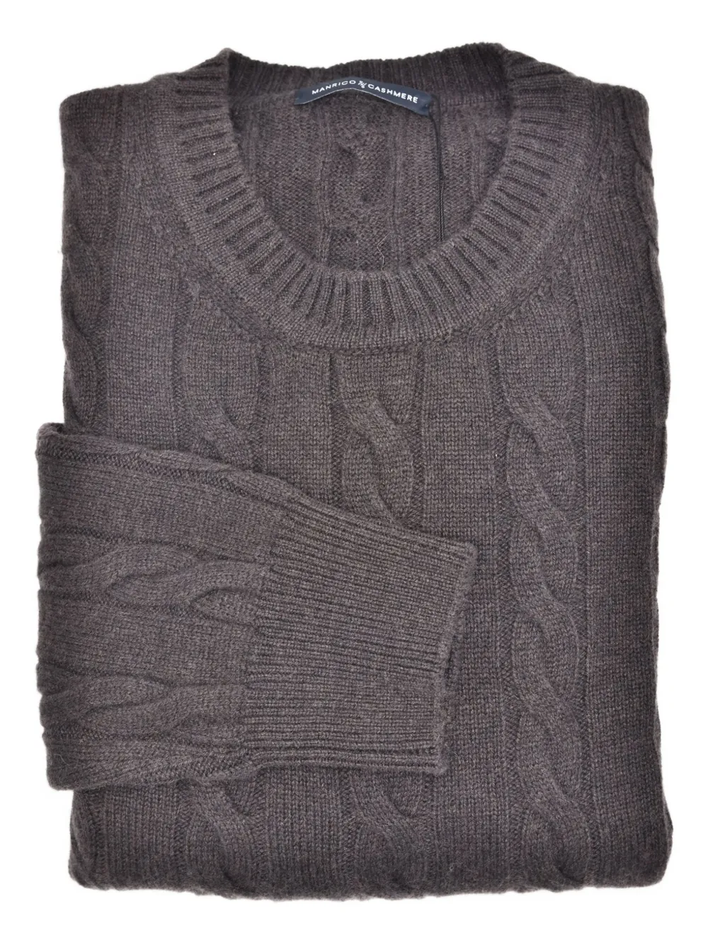 cable-knit sweater