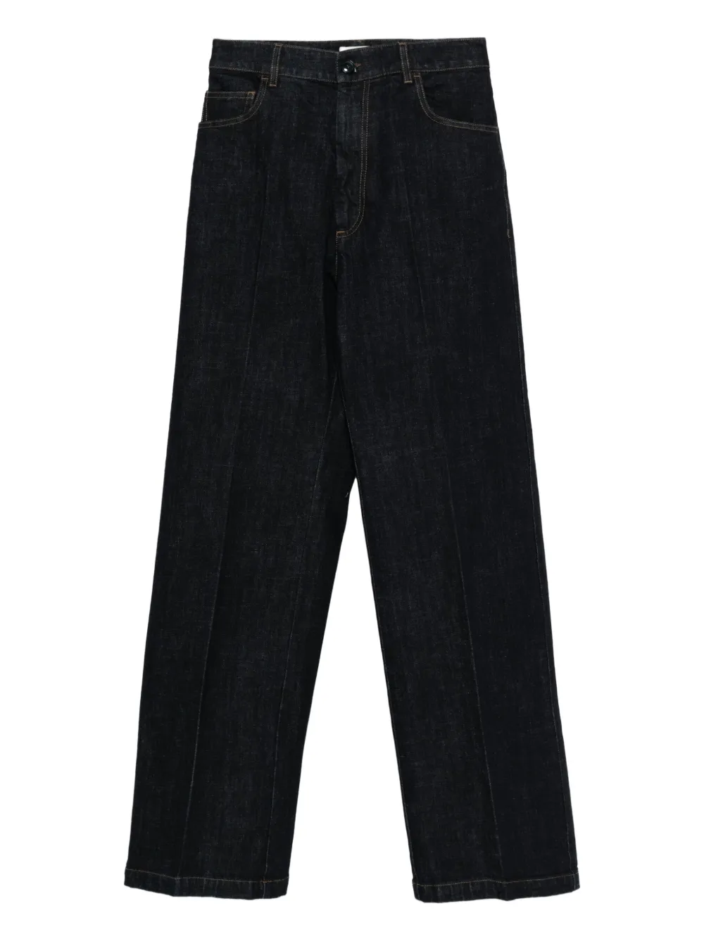 straight-leg jeans