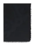 Max Mara Eguale abstract-print fringed stole - Black