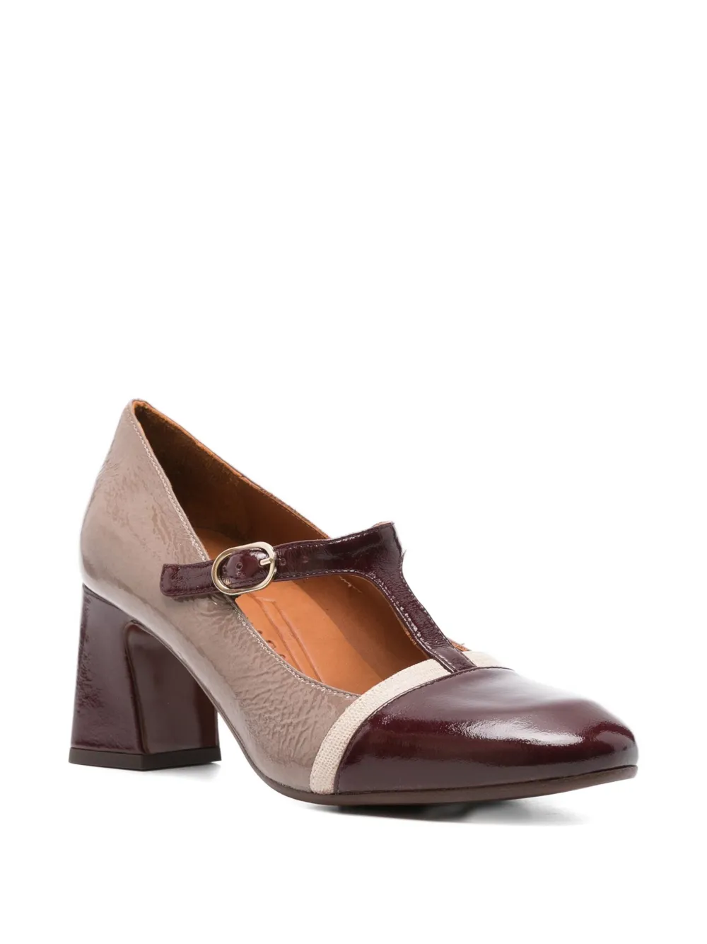 Chie Mihara 65mm Felinor T-bar block-heel pumps Red