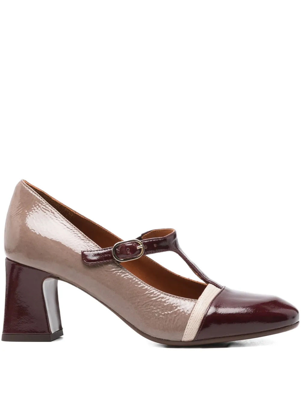 Chie Mihara 65mm Felinor T-bar block-heel pumps Red