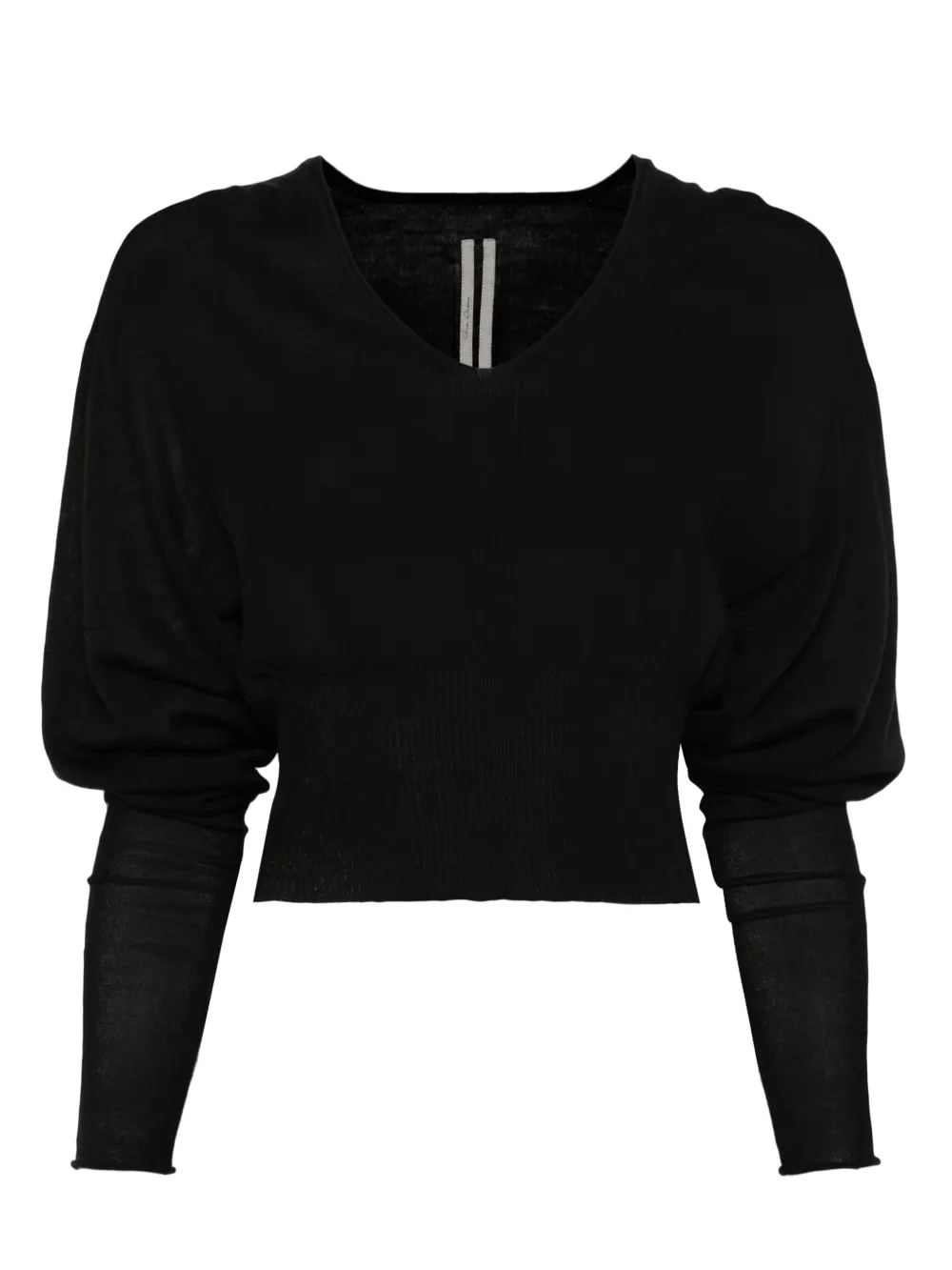 Rick Owens Top met ballonmouwen en V-hals Zwart
