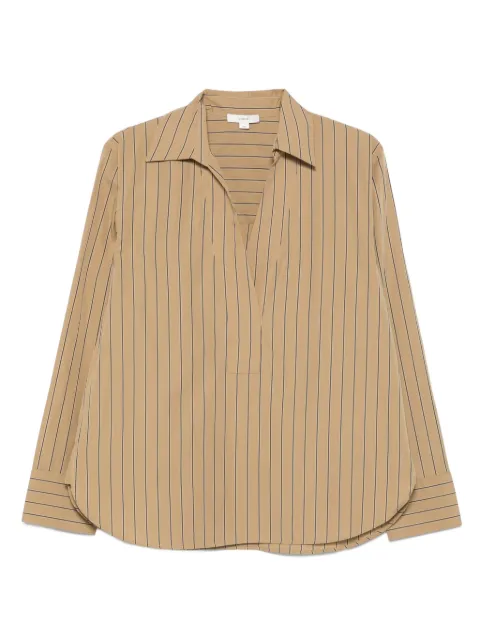 Vince pinstripe cotton tunic
